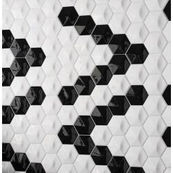 Carrelage Hexagonal blanc matt Scale 12,4x10,7 - Carrelages 3D