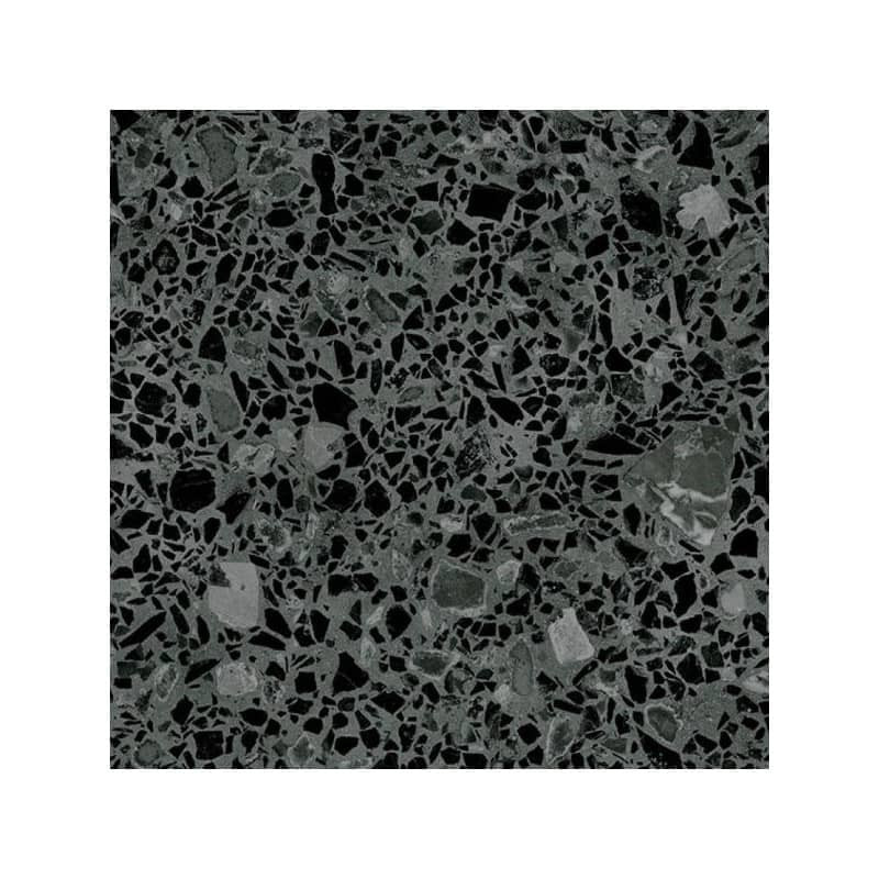 Carrelage aspect terrazzo granito 20x20 Battuto grafito ARCANA