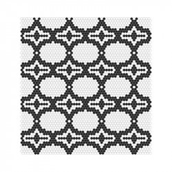 mosaique-en-emaux-de-verre-hexagonaux-motif-art-deco-adagio-black-&-white