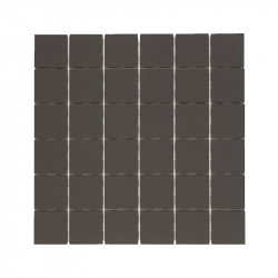 Carrelage-5x5-CE-SI-cerame-pleine-masse-5x5-carbonio-noir-mat-sur trame-de-30x30