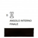 Angle interne london FINALE 5x5 Lava noir brillant