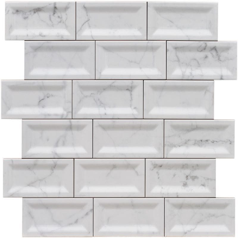 faience-metro-biseauté-intérieur-75x150-imitation-marbre-blanc-brillant-pose-decalée